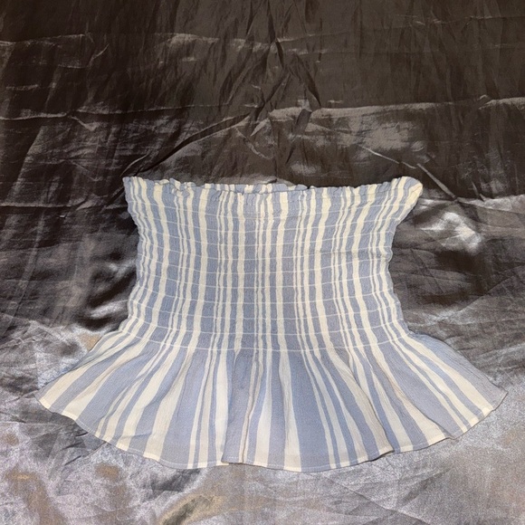 American Eagle Outfitters Tops - American Eagle Outfitters Blue and White Striped Top